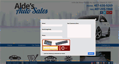 Desktop Screenshot of aldesautosales.com